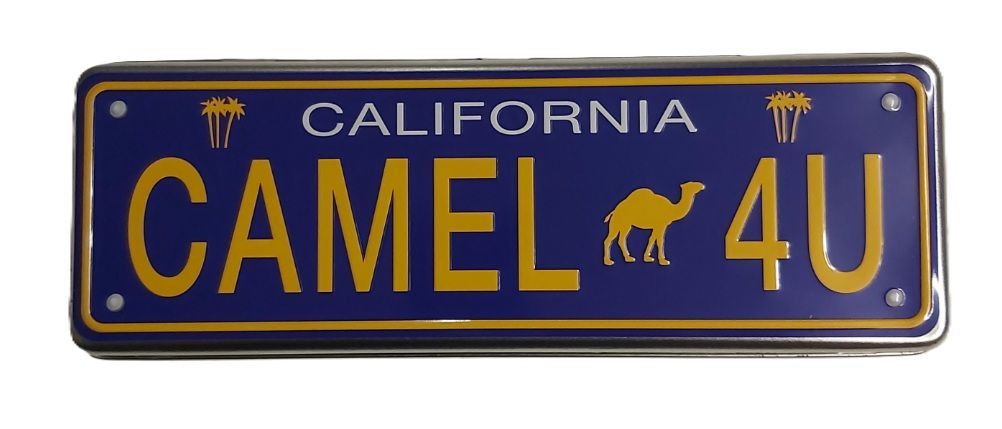 Tobacciana Scatola VUOTA Metallo Tin Box Camel Filter Gialle California 4U Cigarettes