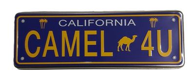 Tobacciana Scatola VUOTA Metallo Tin Box Camel Filter Gialle California 4U Cigarettes