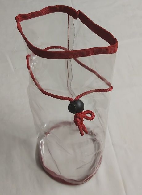 Sacchetto Porta Fiches Pochette Cristal Trasparente Sbiego Cordoncino rosso Sacchetto Porta Fiches Pochette Cristal Trasparente Sbiego Cordoncino rosso