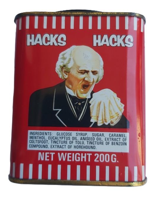 Scatola Latta Tin Box Original Hacks Uomo Starnuta by Barker & Dobson Ltd