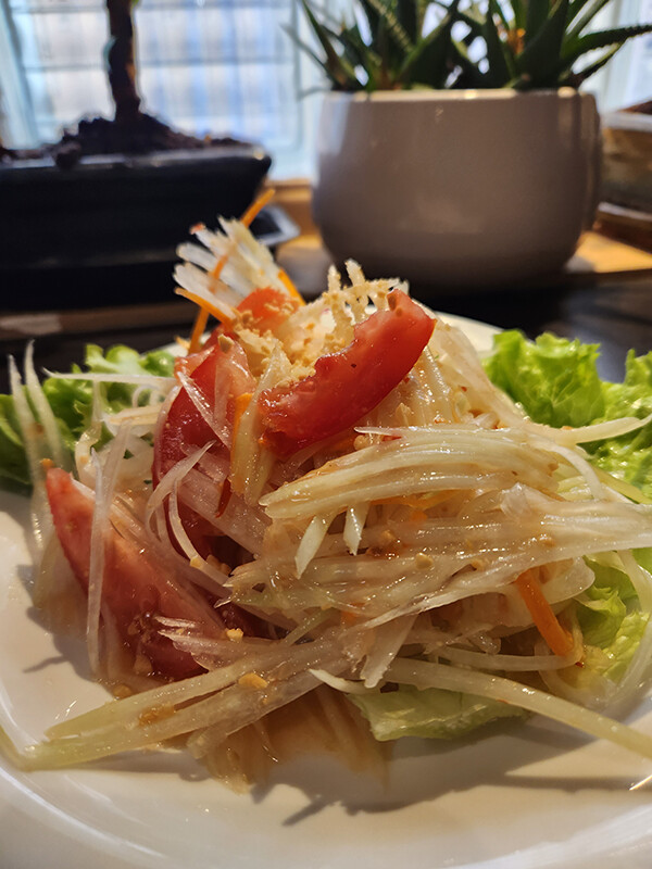 Salade de papaye verte