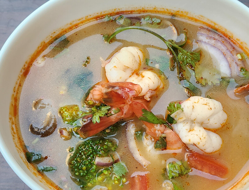 Soupe de crevettes à la citronnelle