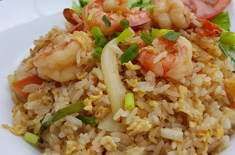 Riz sauté aux crevettes