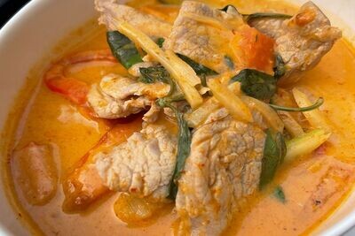 Porc au curry (rouge ou vert)