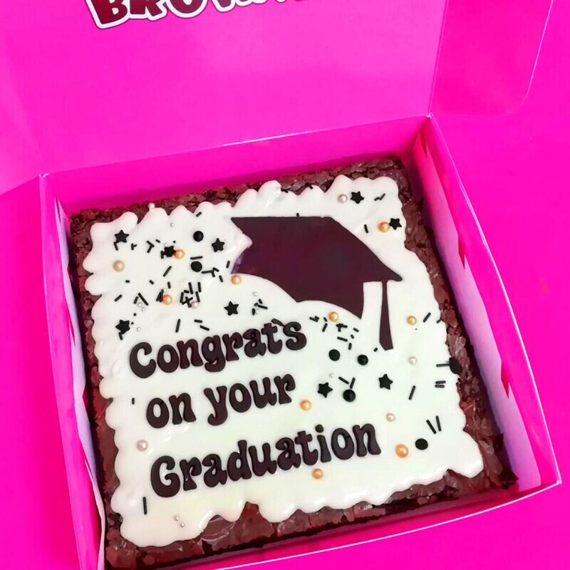 Graduation Brownie Slab