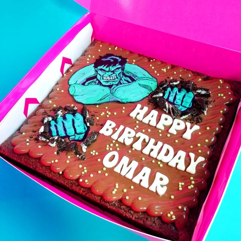 Hulk Happy Birthday Slab