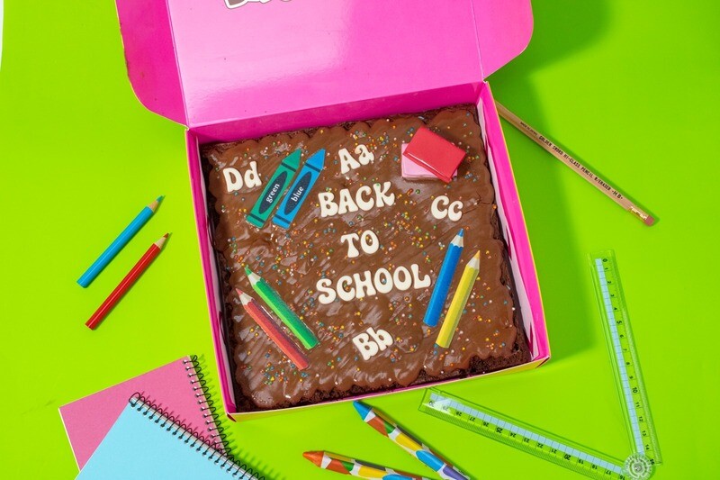 Back to School Brownie Slab