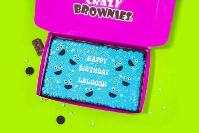 Happy Birthday Brownie Slab (big)