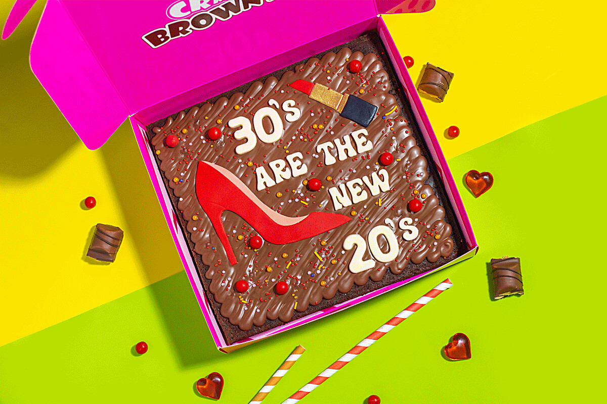 30&#39;s Like 20&#39;s Brownie Slab