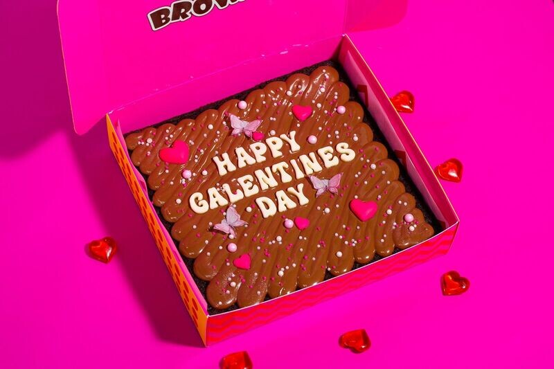 Galentines Brownie Slab