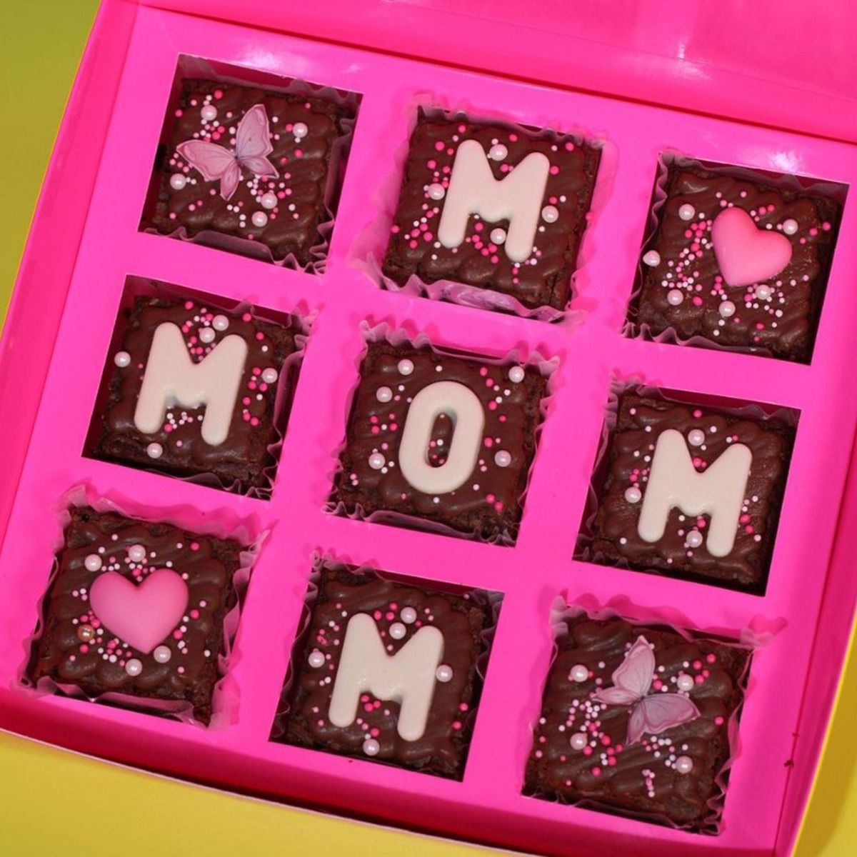 Mothers Day Mini Brownies