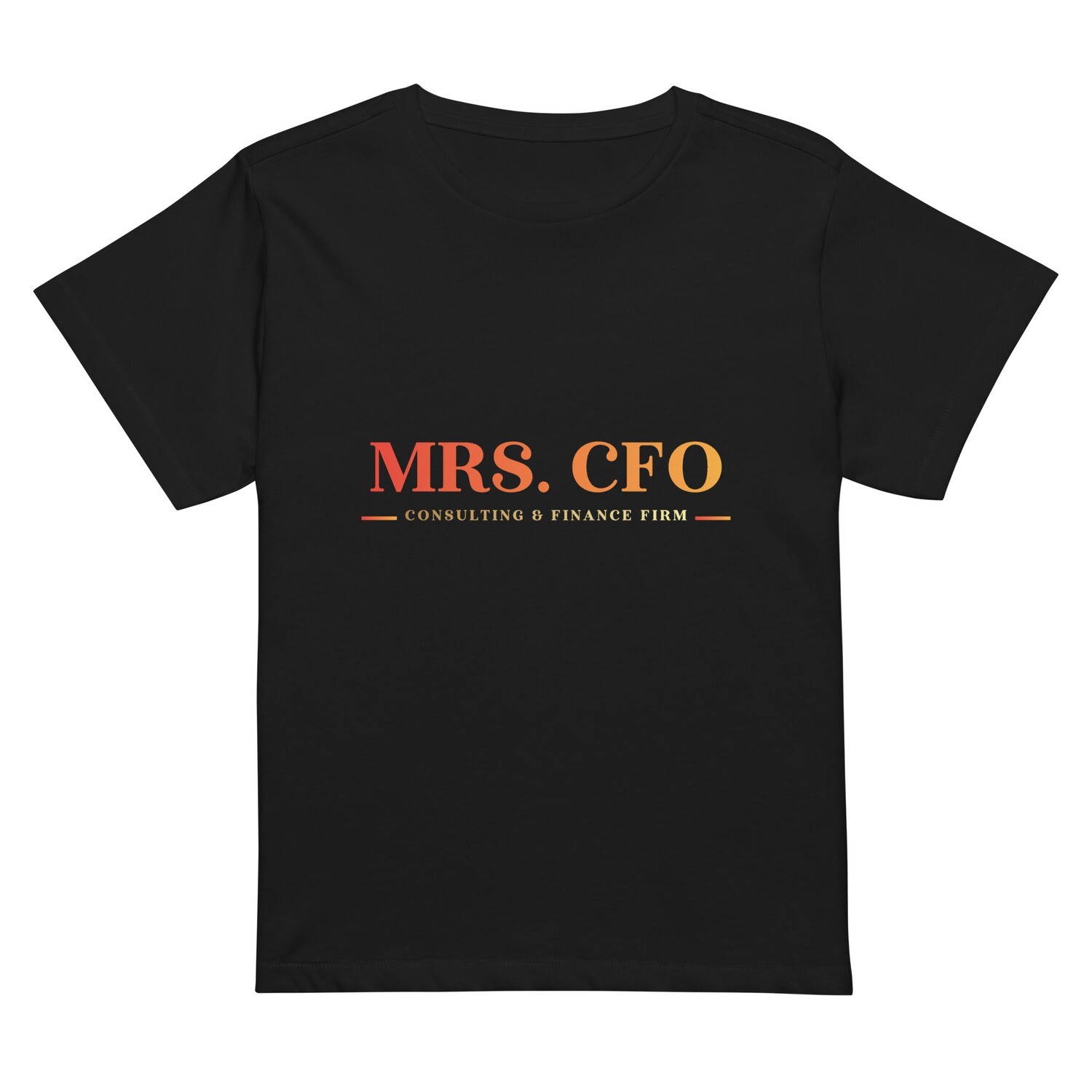 Mrs. CFO Women’s high-waisted t-shirt