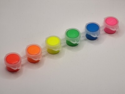 Neon Paint Pots - 6 Colours