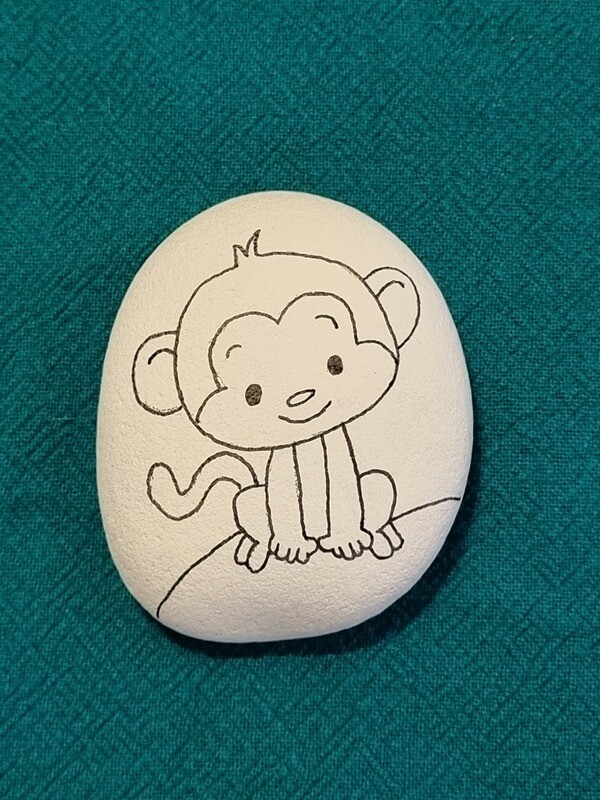 3 Custom Hand Drawn Rocks