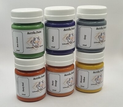 Acrylic Paints - Dark - 50ml