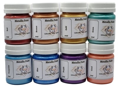 Metallic Paint Set - 13 x 50mls