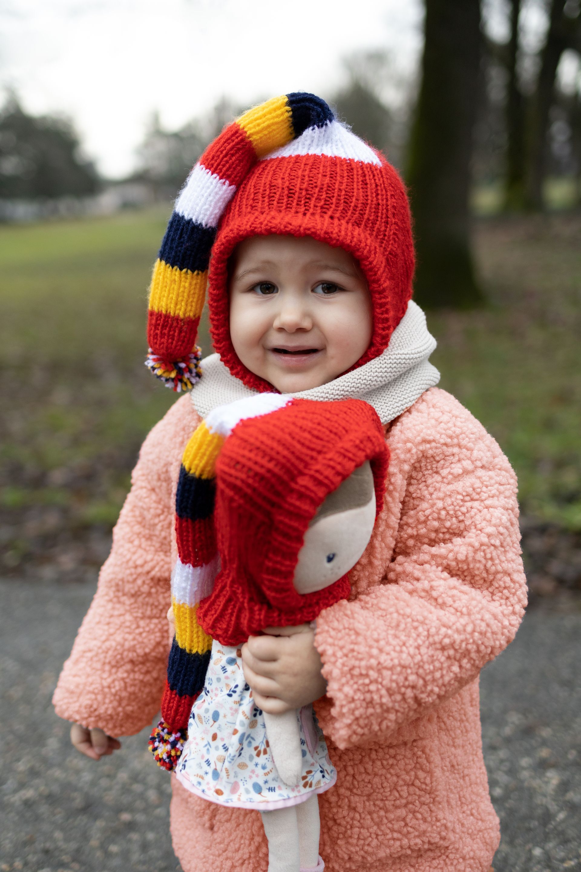 Pletená čiapka ČERVENÁ