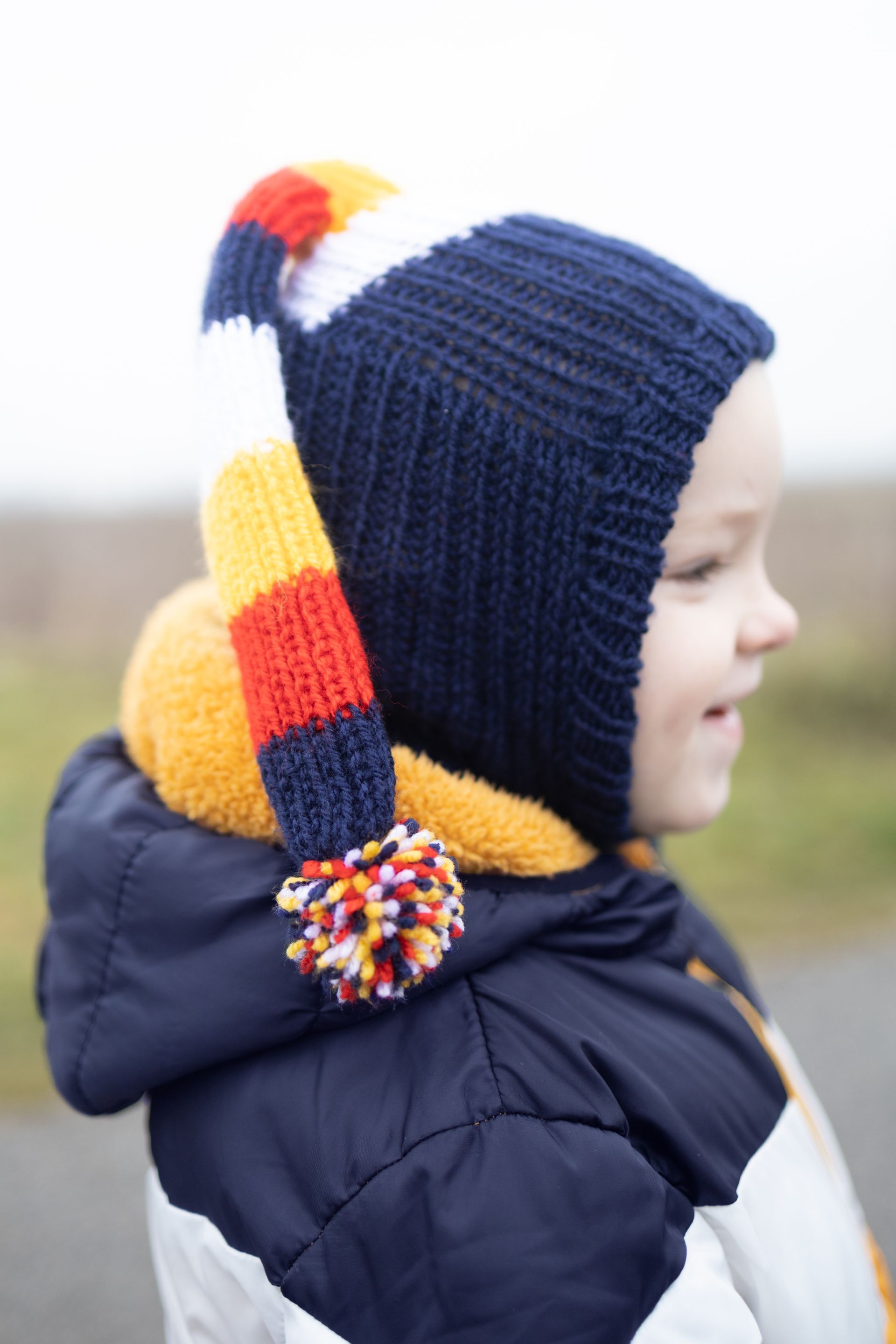 Pletená čiapka MODRÁ