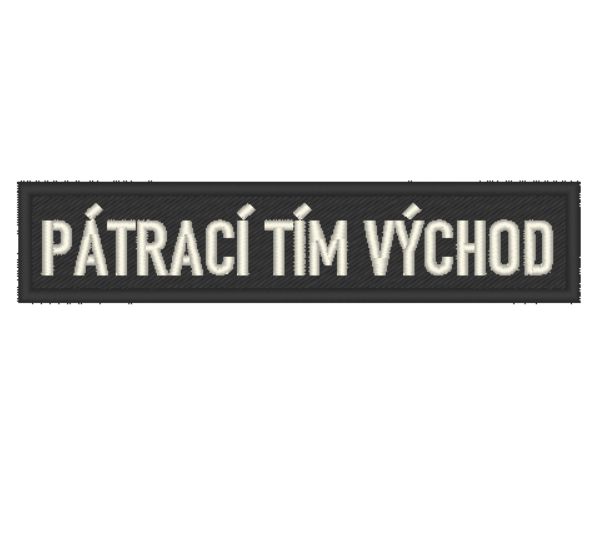Nášivka: Pátrací tím východ menovka