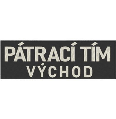 Nášivka: Pátrací tím východ na chrbát