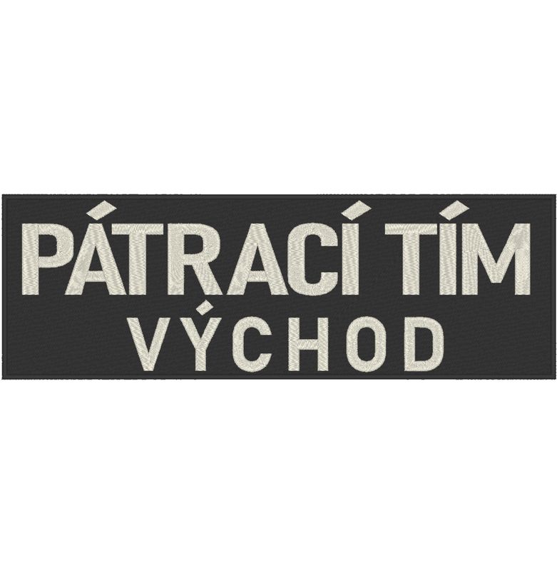 Nášivka: Pátrací tím východ na chrbát