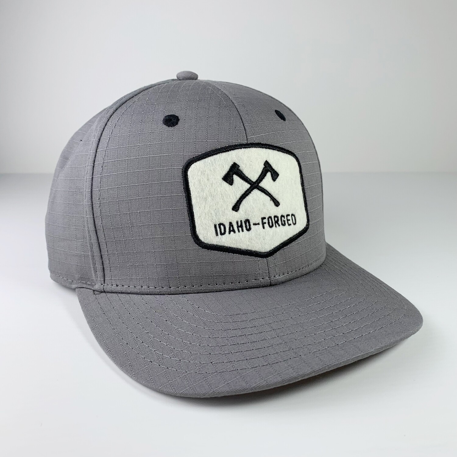 Idaho-Forged Crosshatch Patch Ranger Hat | Pewter