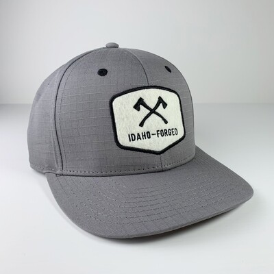 Idaho-Forged Crosshatch Patch Ranger Hat | Pewter