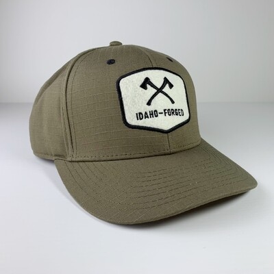 Idaho-Forged Crosshatch Patch Ranger Hat | Olive