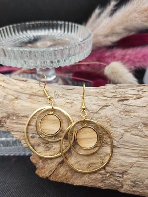 Double Loops - Edelstahl gold Double Loops - Edelstahl gold