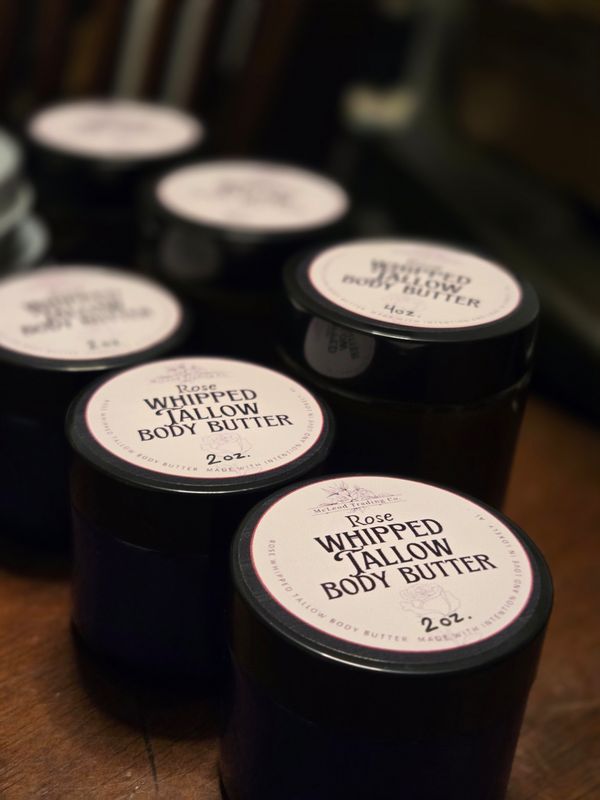 Rose Whipped Tallow Body Butter