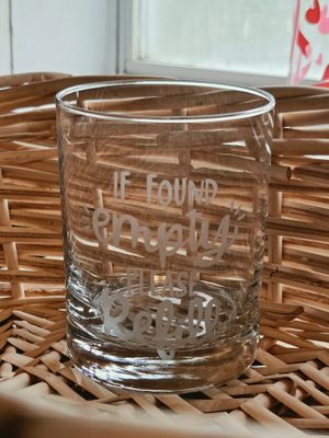 Empty Refill Whiskey Glass
