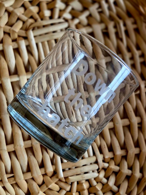 Down The Hatch Whiskey Glass