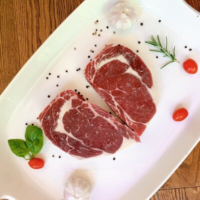 5 - 5.5 LBS Certified Angus Boneless Ribeye Steaks - AAA Aged and Hand Cut