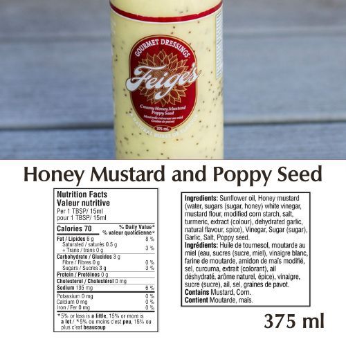 Honey Mustard and Poppy Seed
