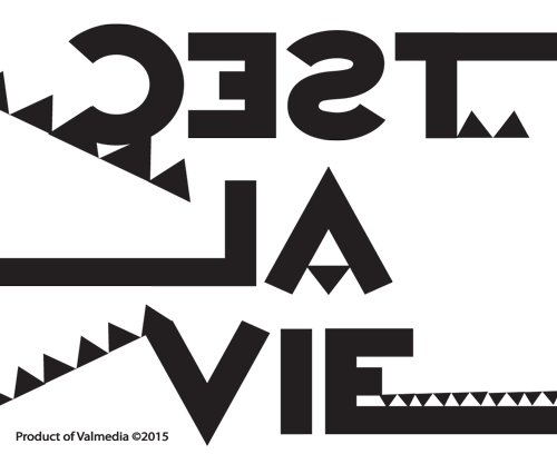 &#39;Ces&#39;t la vie&#39; Paris postcard