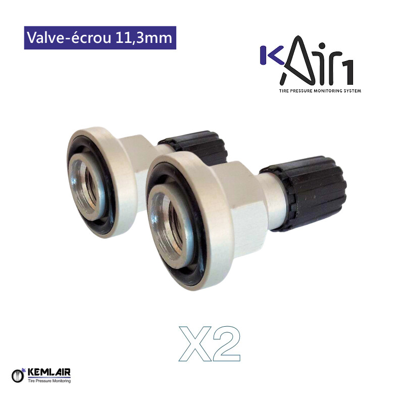 KIT de 2 VALVES-ÉCROUS 11.3MM