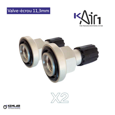 KIT de 2 VALVES-ÉCROUS 11.3MM