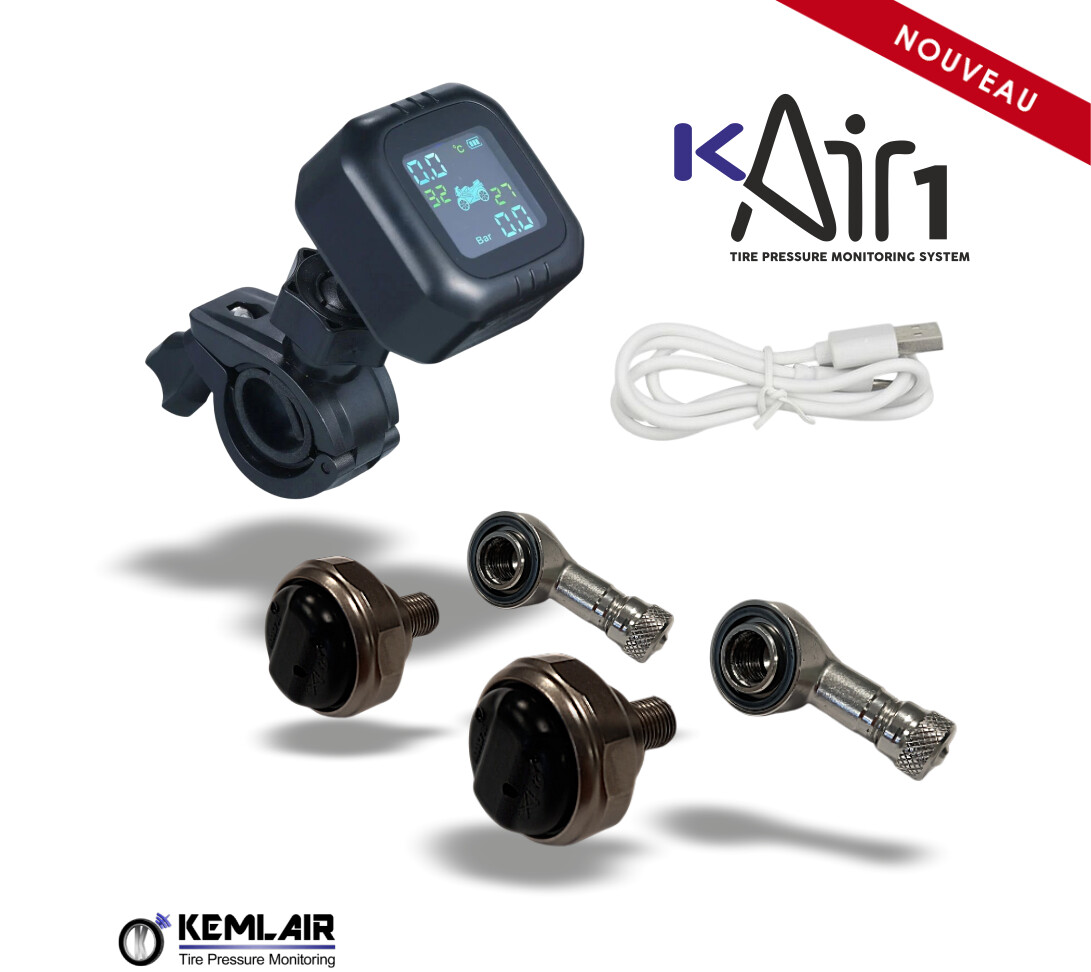 KIT TPMS K-AIR1 valves coudées 11,3mm