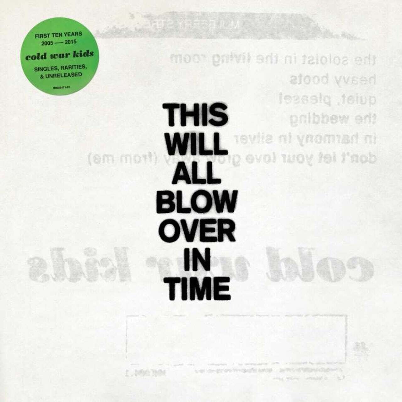 Cold War Kids / This Will All Blow Over In Time TRANS YLW