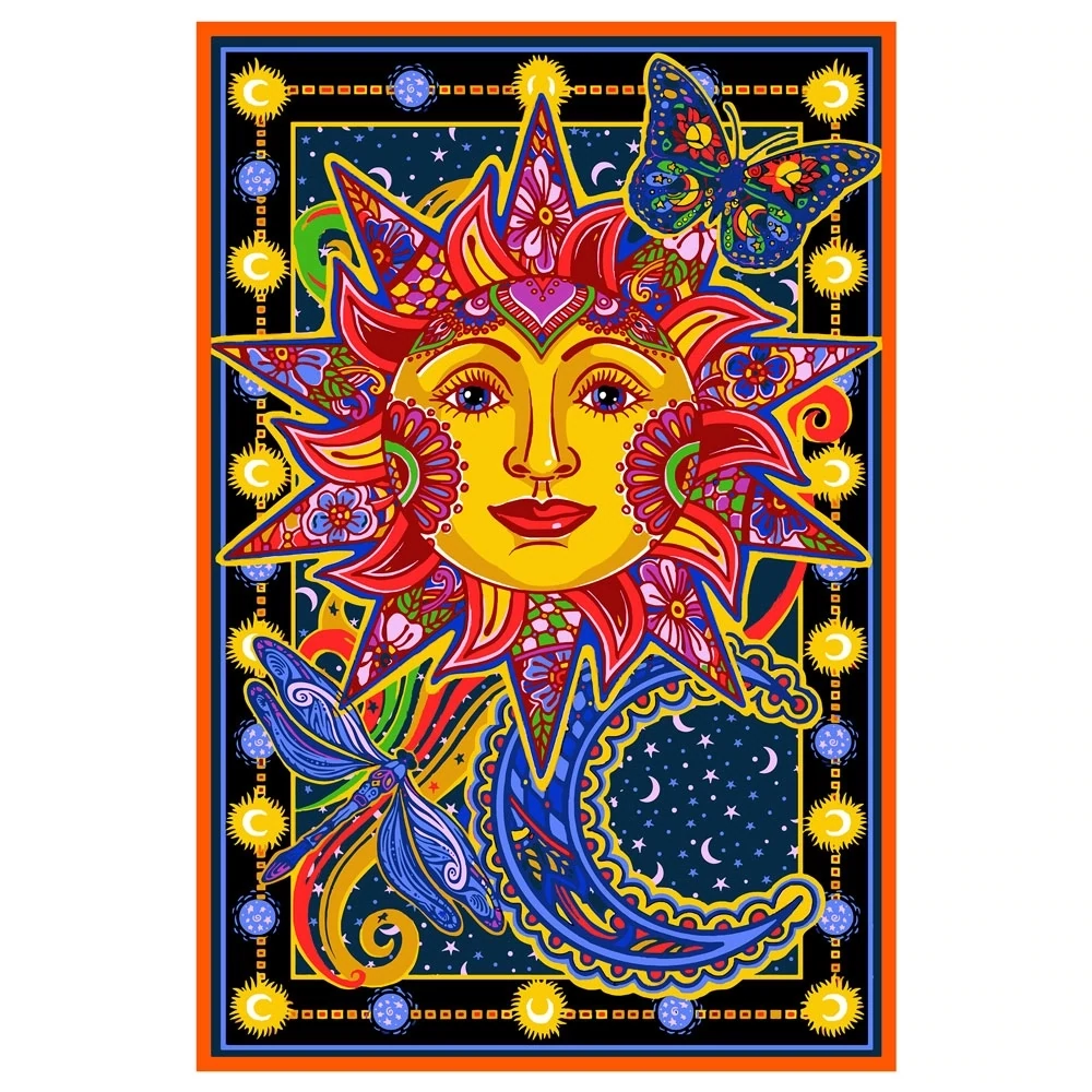 Celestial Sun Tapestry
