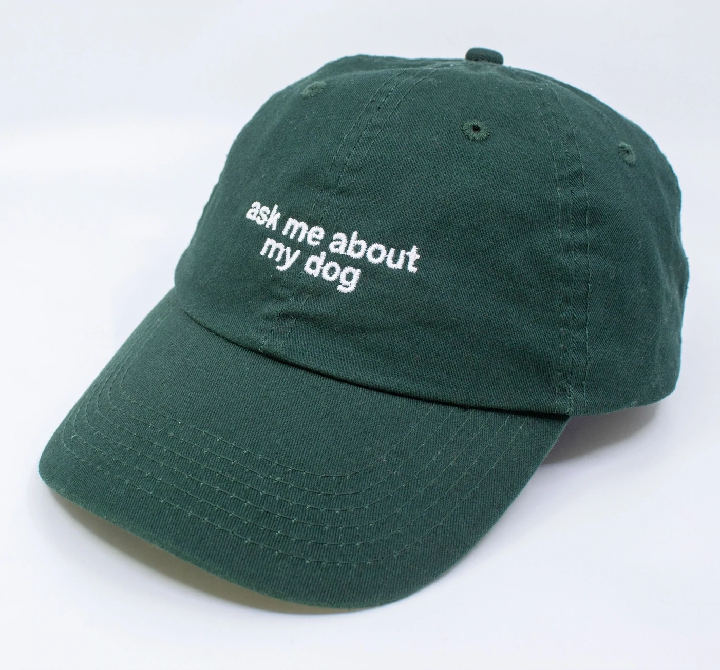 Ask Me About My Dog Hat (Green)