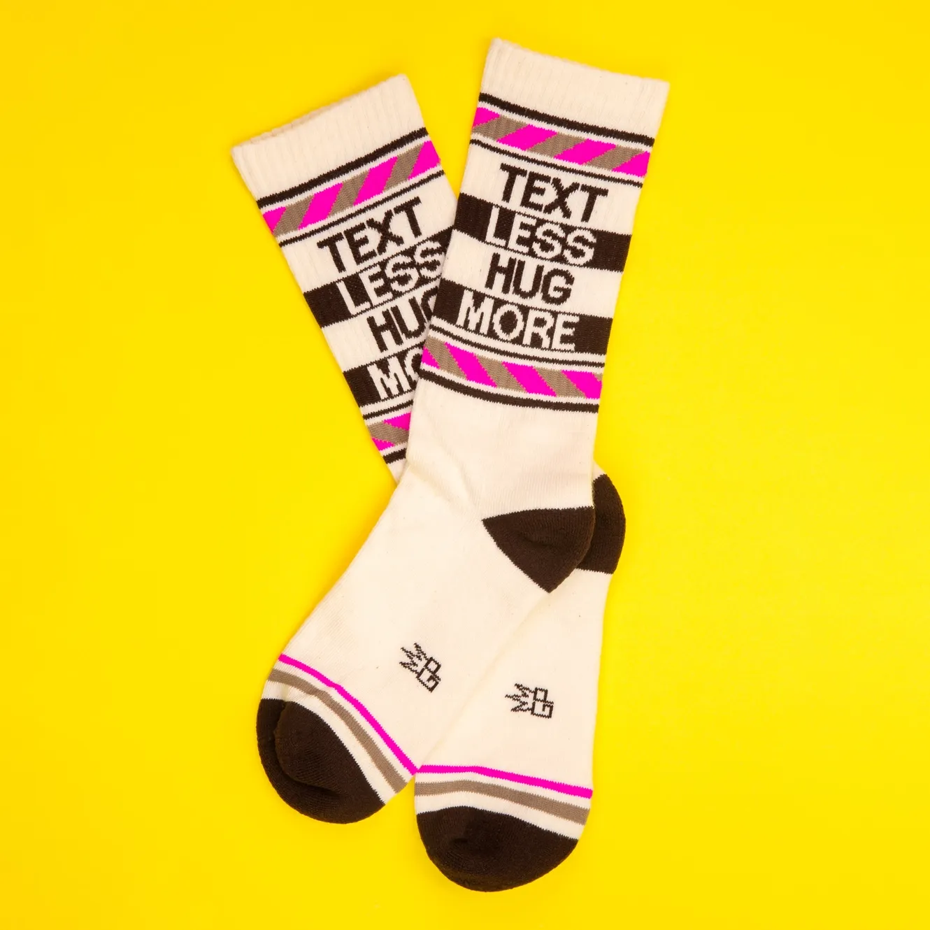Text Less Hug More Socks