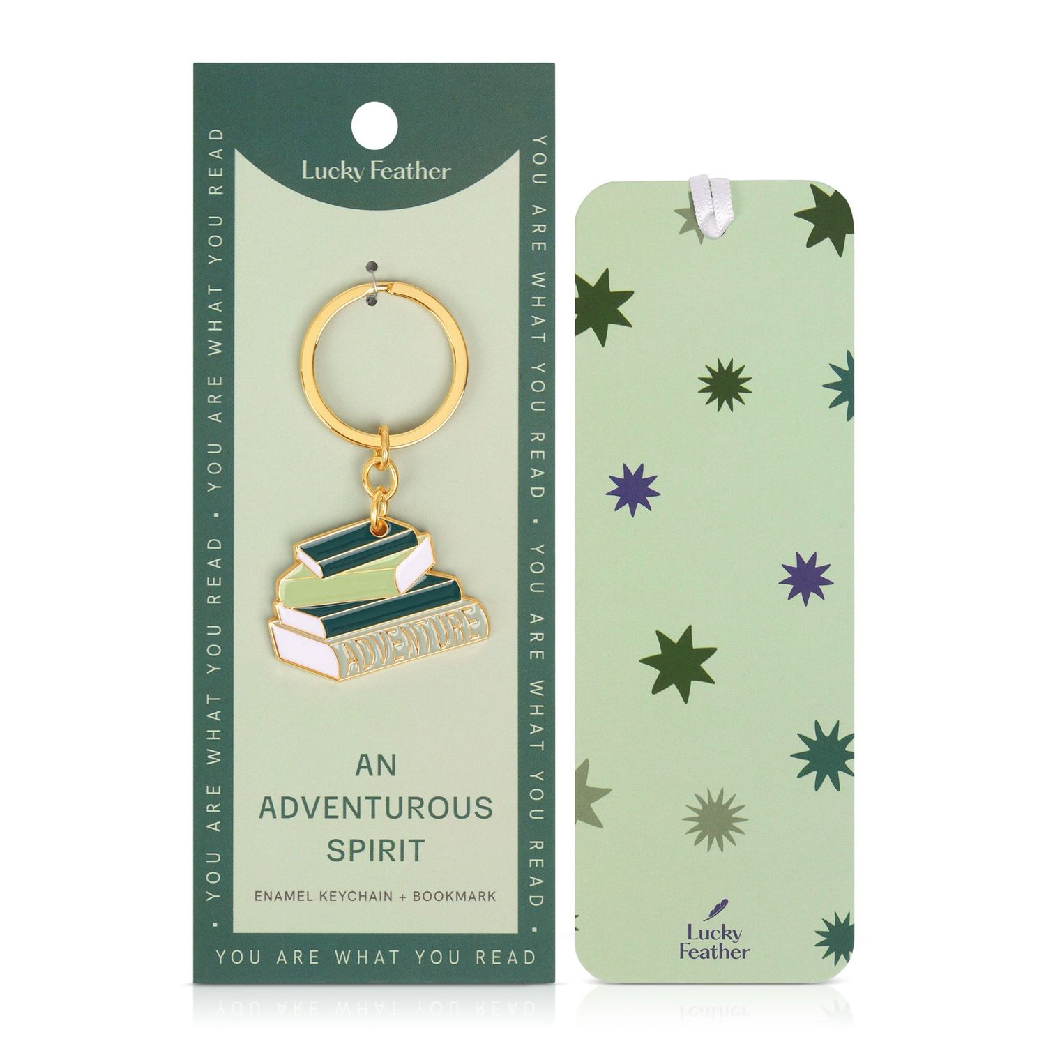 Adventure Bookmark Keychain
