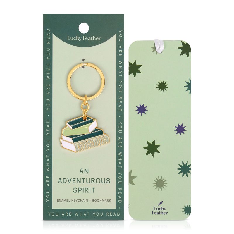 Adventure Bookmark Keychain