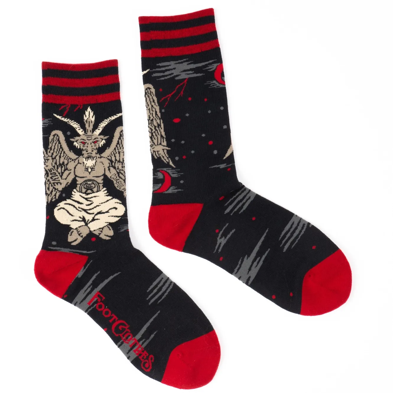 Evil Af Baphomet Socks