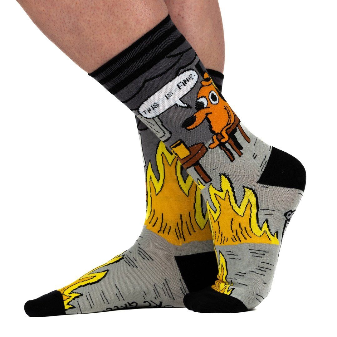 This Is Fine Socks