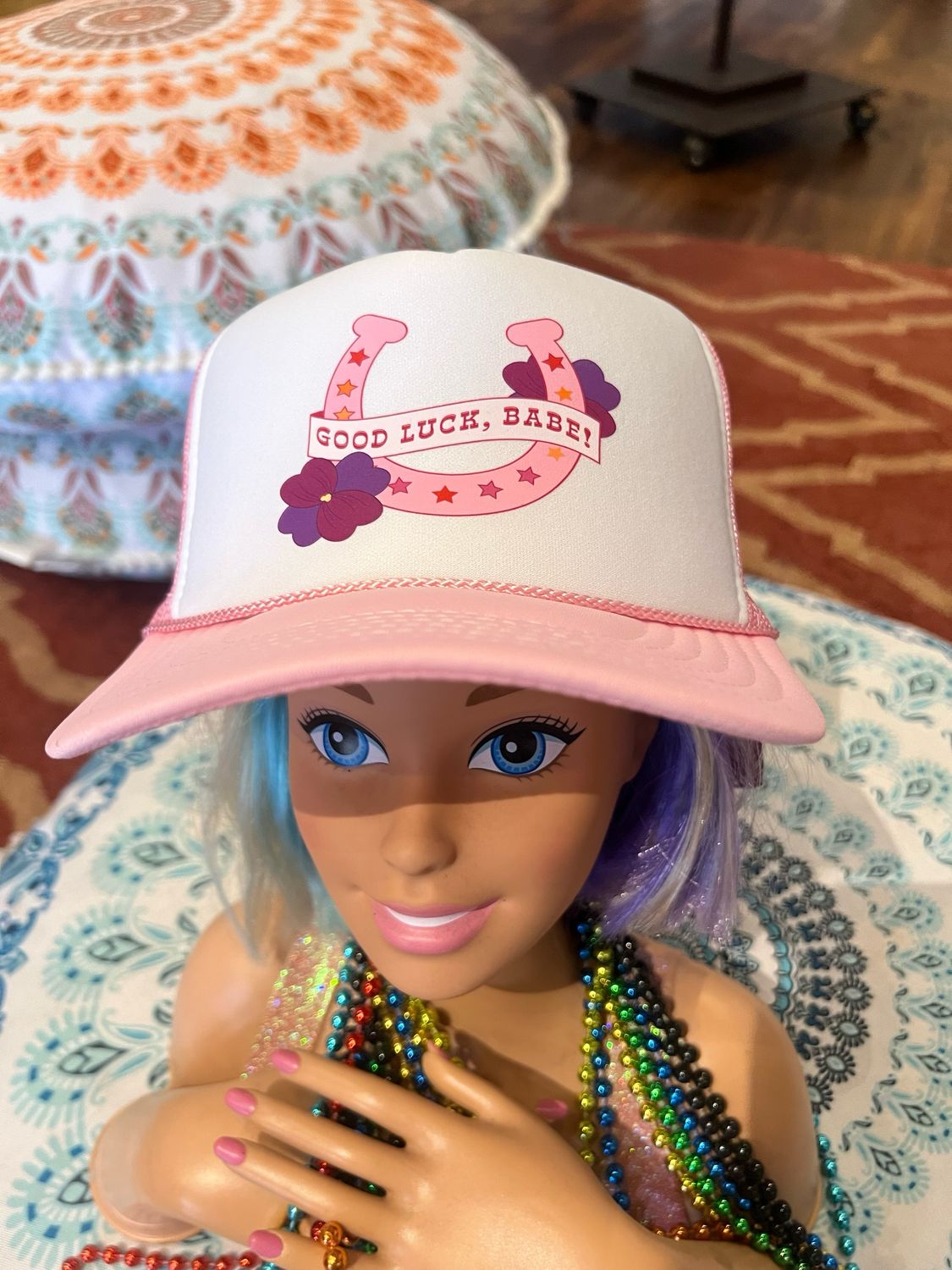 Good Luck Babe Trucker Hat