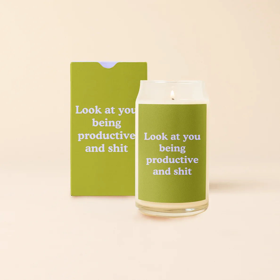 Look At You Being Productive And Shit Candle