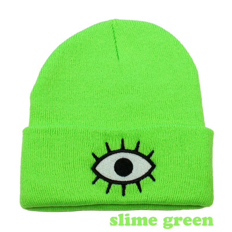 Wokeface Third Eye Beanie - Slime Green