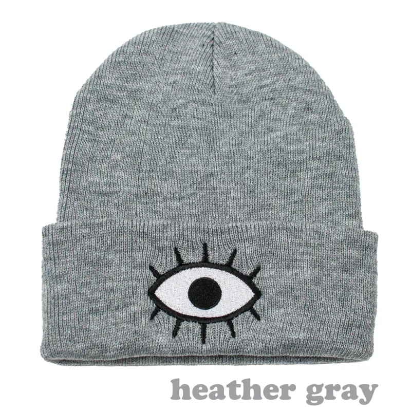 Wokeface Third Eye Beanie - Heather Gray